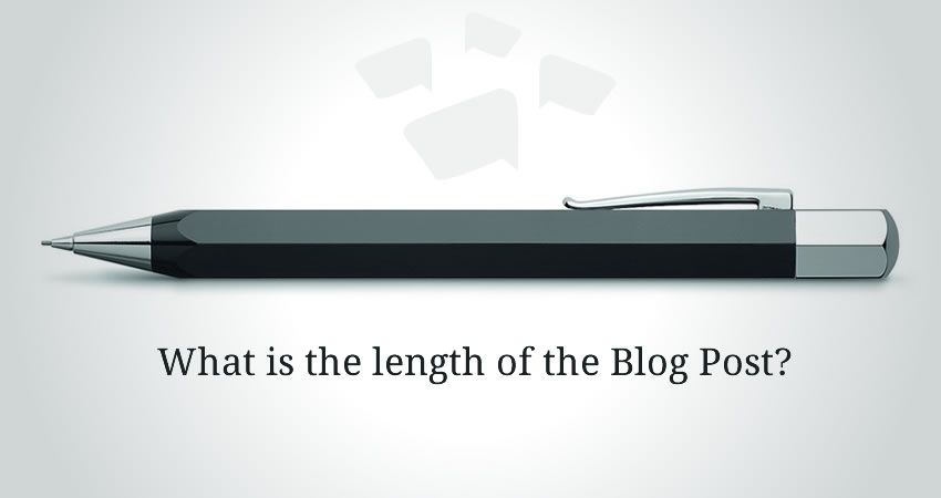 Recommended length of the blog post