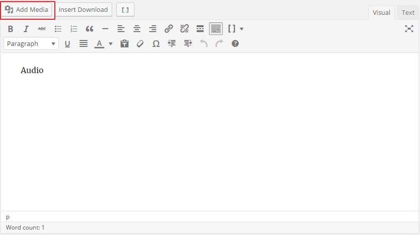add audio clips