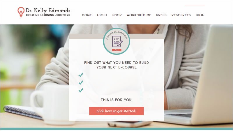 KellyEdmonds-Wordpress-Membership-Website