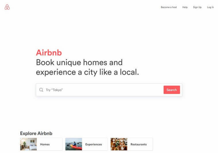 Travel Website Design and Tourism Booking Website Ideas (Airbnb) - ColorWhistle