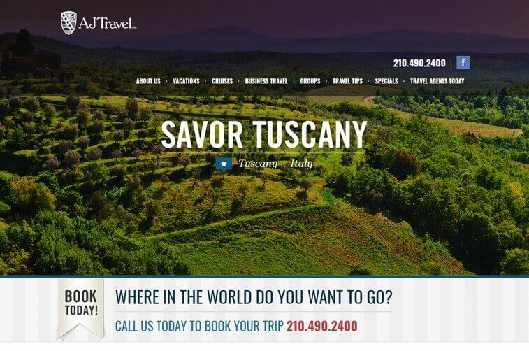 Travel website design and Tourism Package Website Design Ideas (AJ) - ColorWhistle