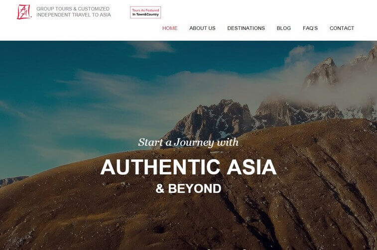 Travel website design  and Tourism Planning Website Design Inspirations (Authentic Asia) - ColorWhistle