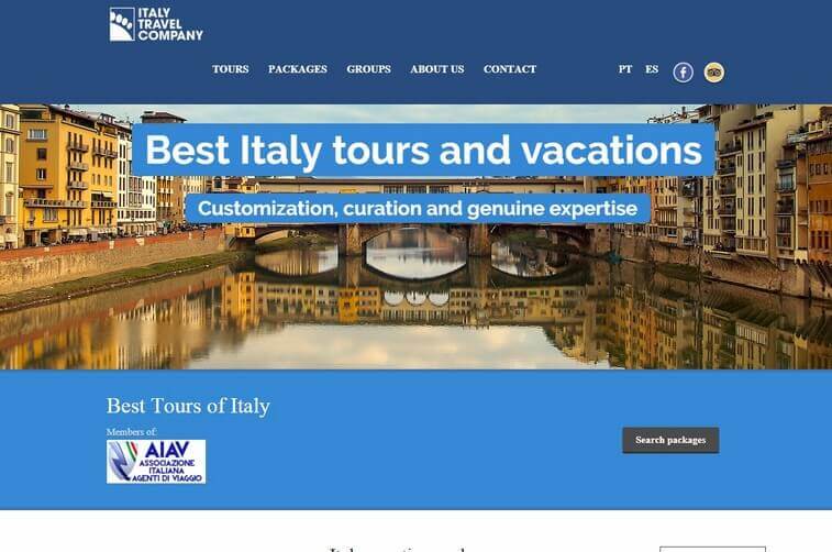 Travel website design and Tourism Package Website Design Ideas (ITC) - ColorWhistle