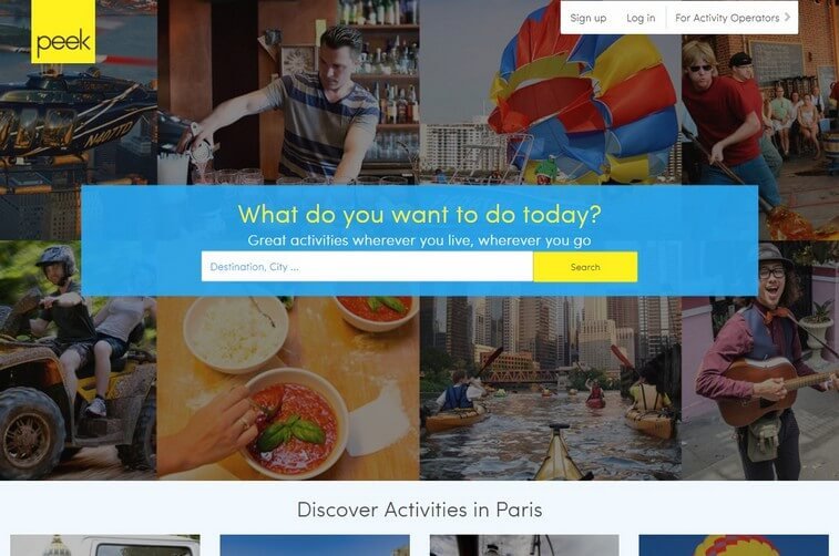 Peek-top-travel-company-website