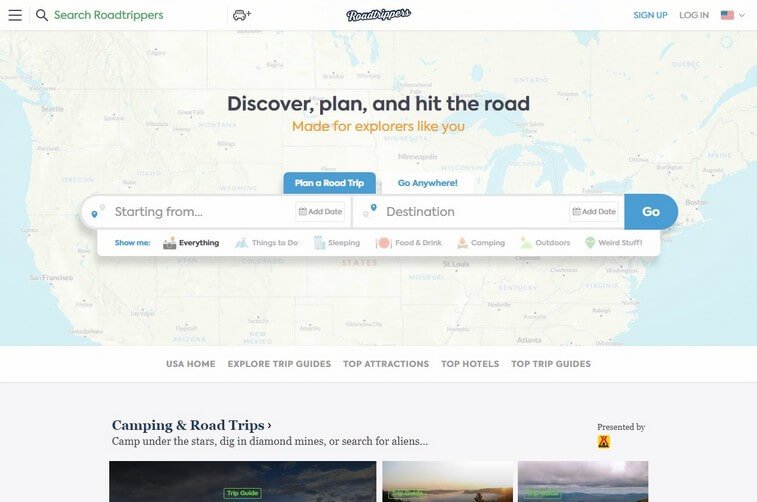Roadtrippers-top-travel-website