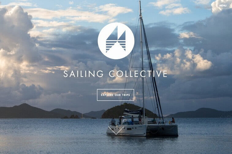 Travel website design and Tourism Website Design Ideas (Sailing) - ColorWhistle
