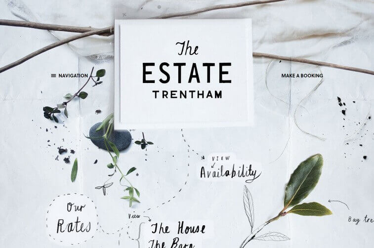 Travel website design and Tourism Website Design Ideas (Estate Trentham) - ColorWhistle