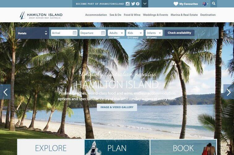 Travel website design and Tourism Booking Website Development Ideas (Hamilton) - ColorWhistle