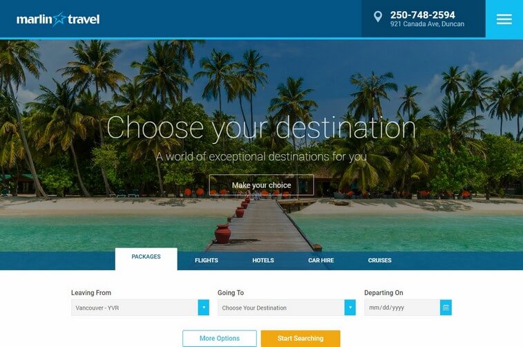 travel tourism websites