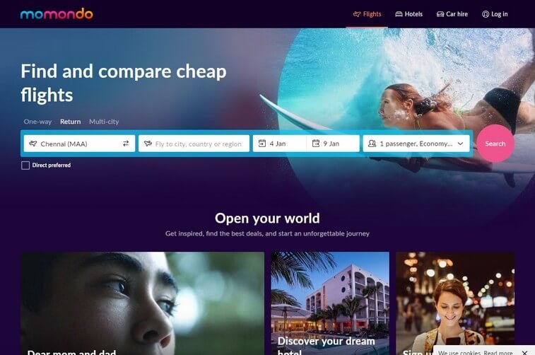 momondo-best-travel-website