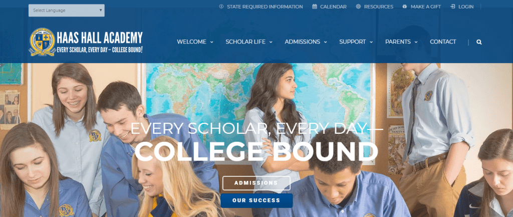 Haas-Hall-Academy-School-Website