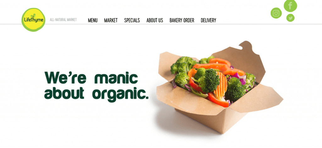 Life Thyme-bakery-website-ideas