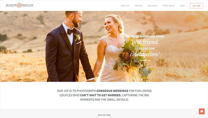 masonandmegan - Top Websites Built with Elementor Page Builder