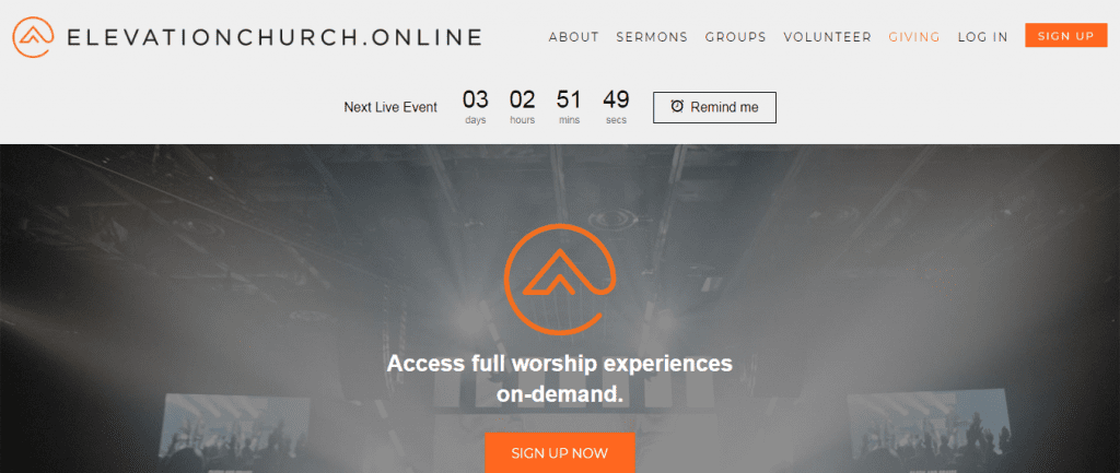 Elevation-church-live-streaming-websites