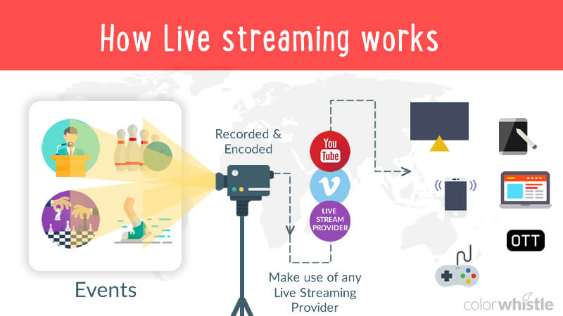 How To Embed Live Video On Your Website? (Live Streaming Working Process) - ColorWhistle