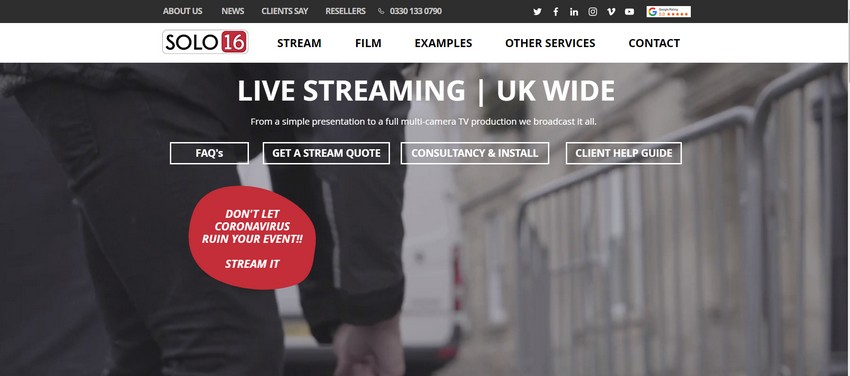 solo16-co-uk - website live streaming services company in united kingdom