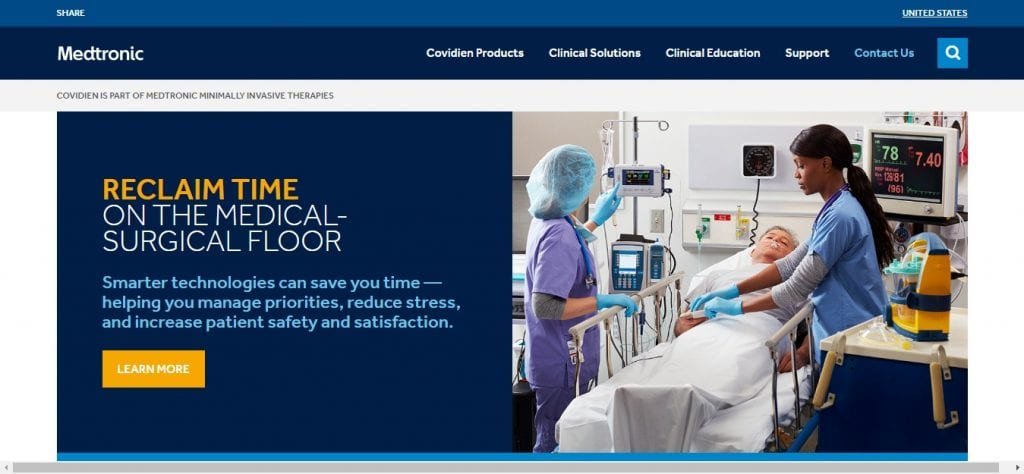Medtronic-Healthcare-Website