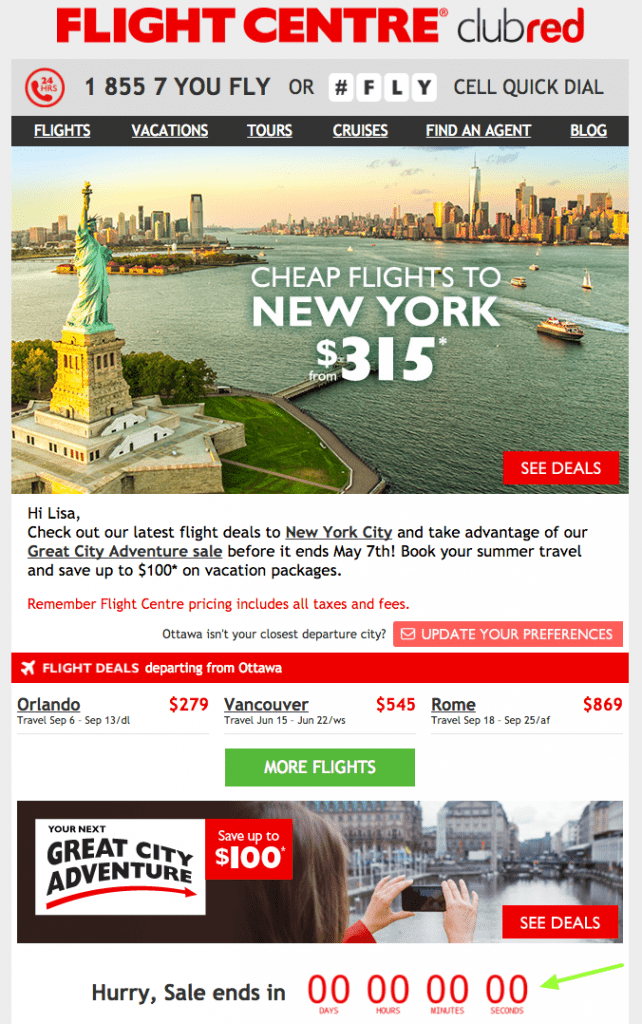 Flight-Centre-Email-Marketing