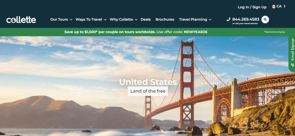 Top Travel Agencies in USA (Collette) - ColorWhistle