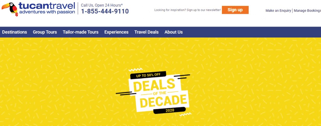 TucanTravel-operator-website