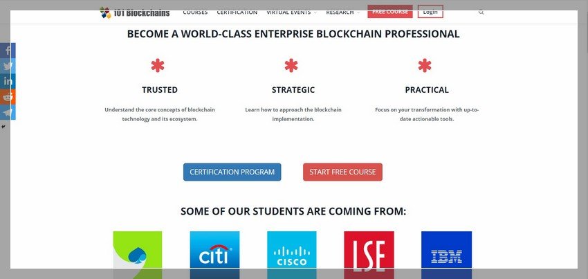 101blockchains.com - online Block chain training website design ideas and inspirations