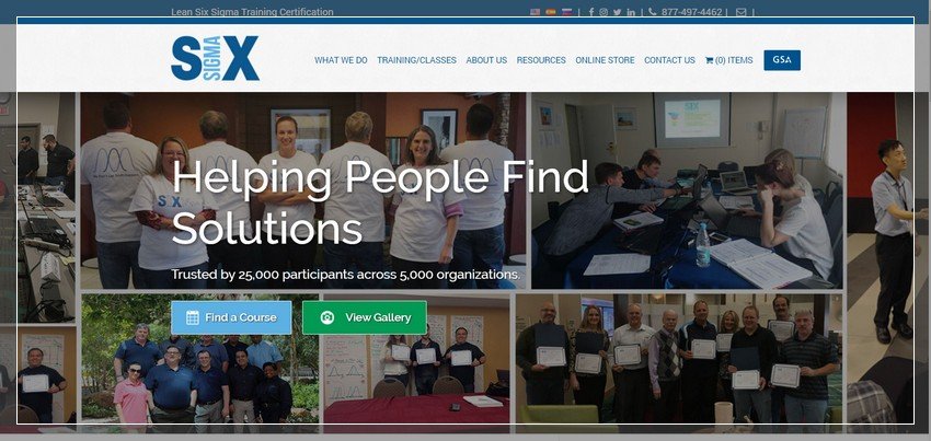 6sigma.us - online lean six sigma training website design ideas and inspirations