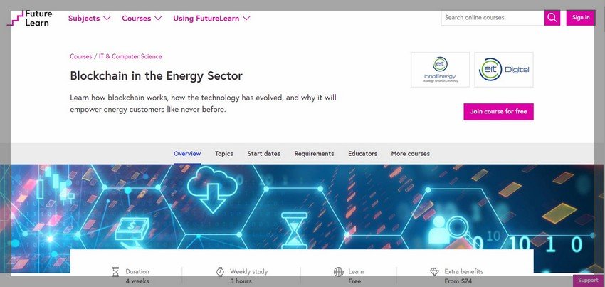 Blockchain in the Energy Sector - Online Course - - online Block chain training website design ideas and inspirations
