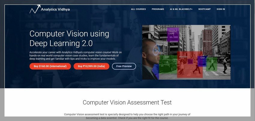 courses.analyticsvidhya.com - online Deep learning training website design ideas and inspirations