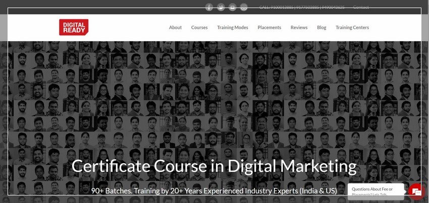 digitalready.co - online digital marketing training website design ideas and inspirations