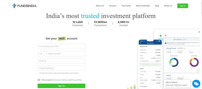 fundsindia.com - financial advisor website ideas and inspirations