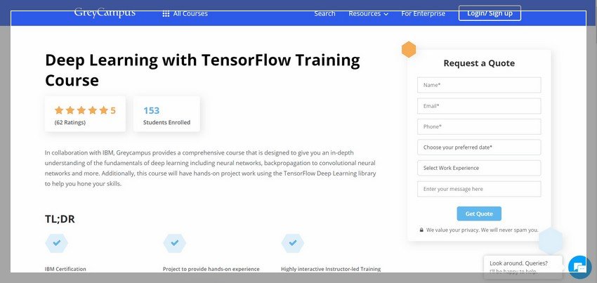 greycampus.com - online Deep learning training website design ideas and inspirations