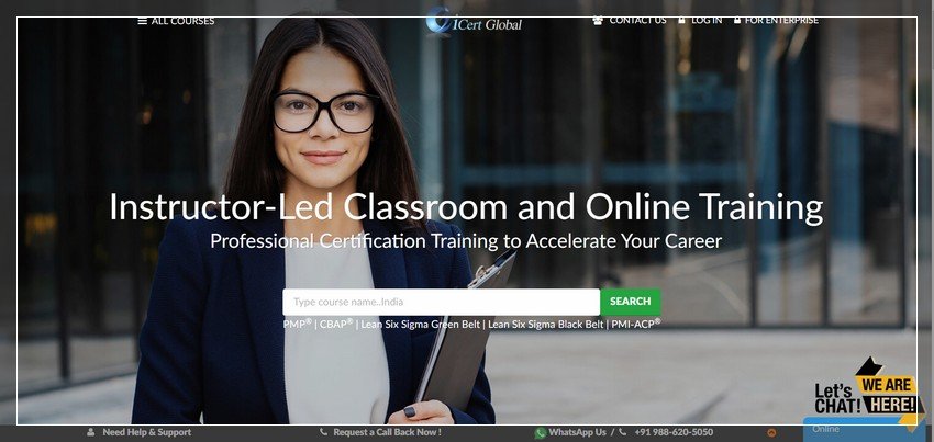 icertglobal.com - online lean six sigma training website design ideas and inspirations