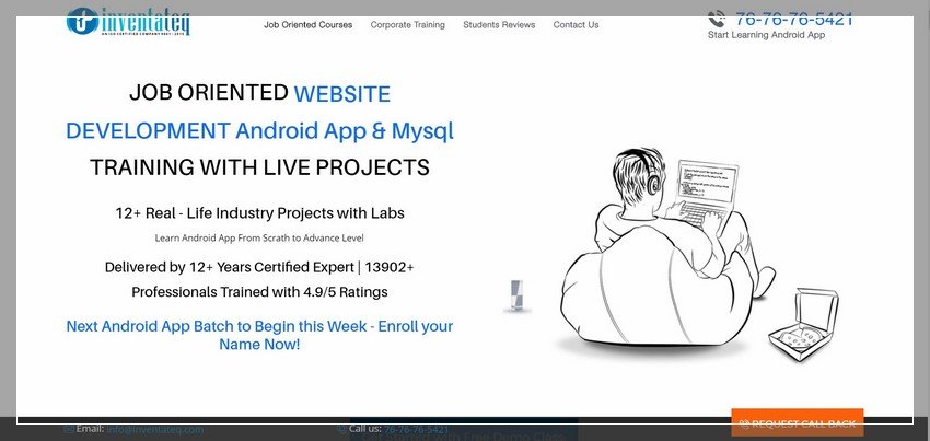 inventateq.com - online Mobile app development training website design ideas and inspirations