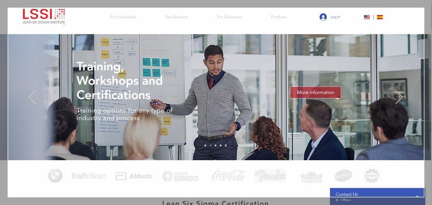 leansixsigmainstitute.org - online lean six sigma training website design ideas and inspirations