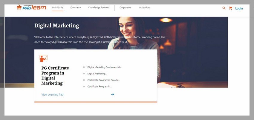 manipalprolearn.com - online digital marketing training website design ideas and inspirations