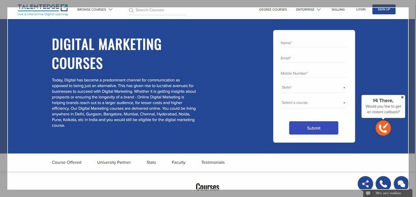 stalentedge.com - online digital marketing training website design ideas and inspirations