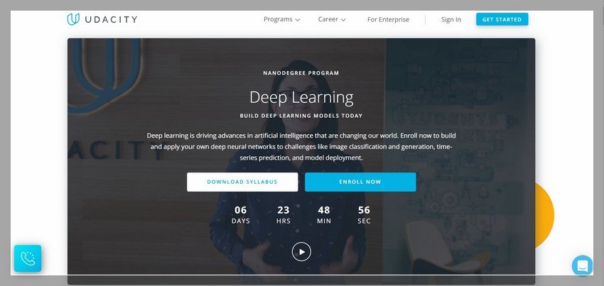 udacity.com - online Deep learning training website design ideas and inspirations