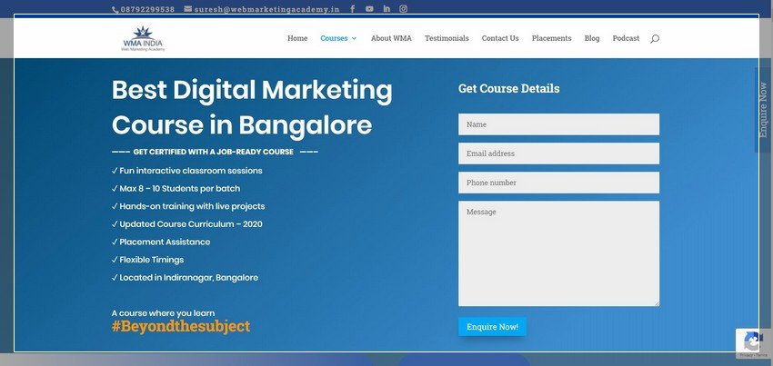 webmarketingacademy.in - online digital marketing training website design ideas and inspirations