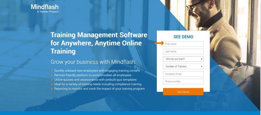 mindflash - online business management training website design ideas and inspirations
