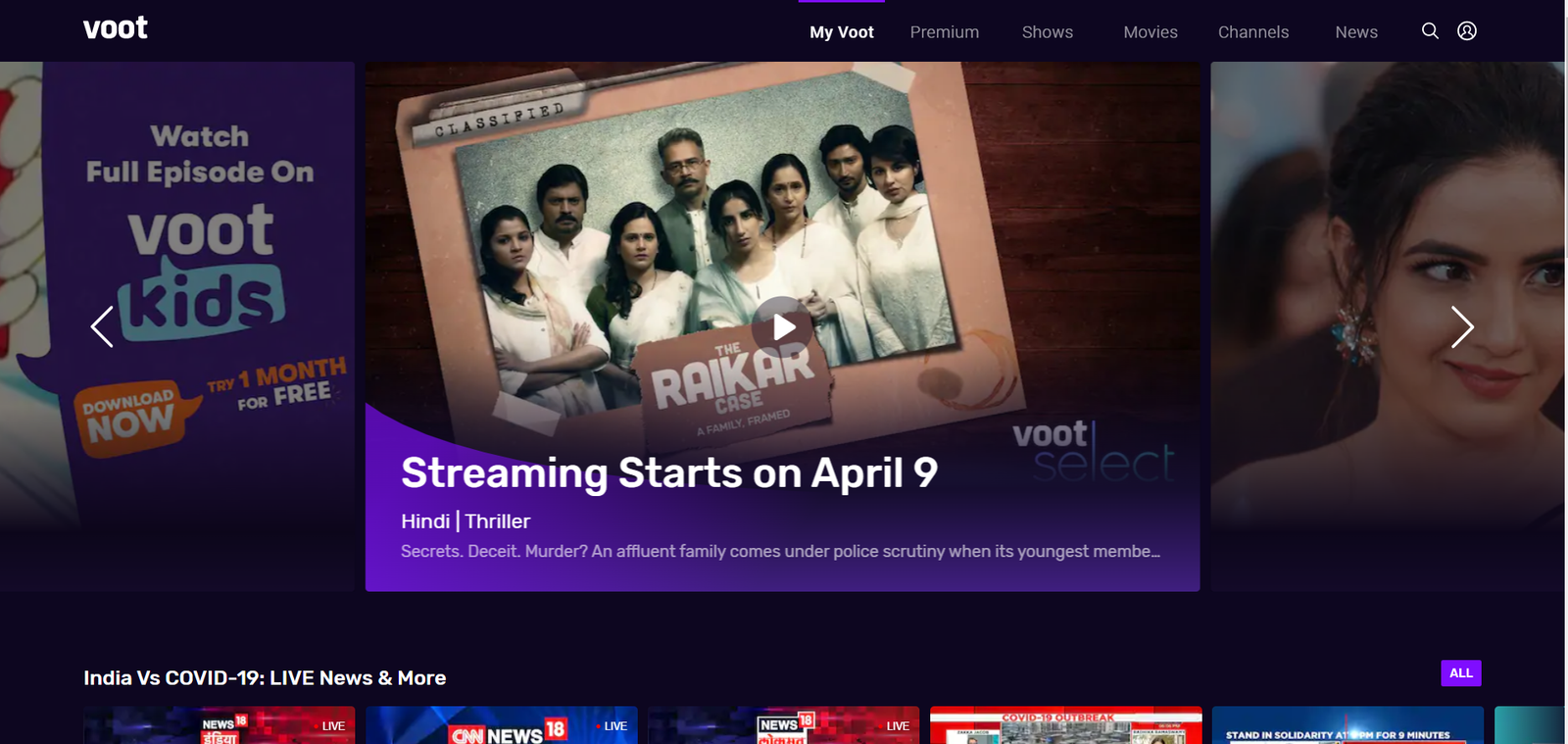 voot.com - best OTT platforms ideas, trends and inspirations in India