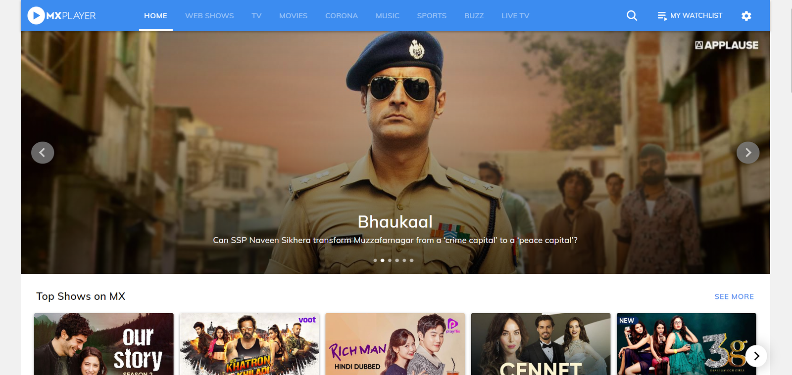 www.mxplayer.in - best OTT platforms ideas, trends and inspirations in India