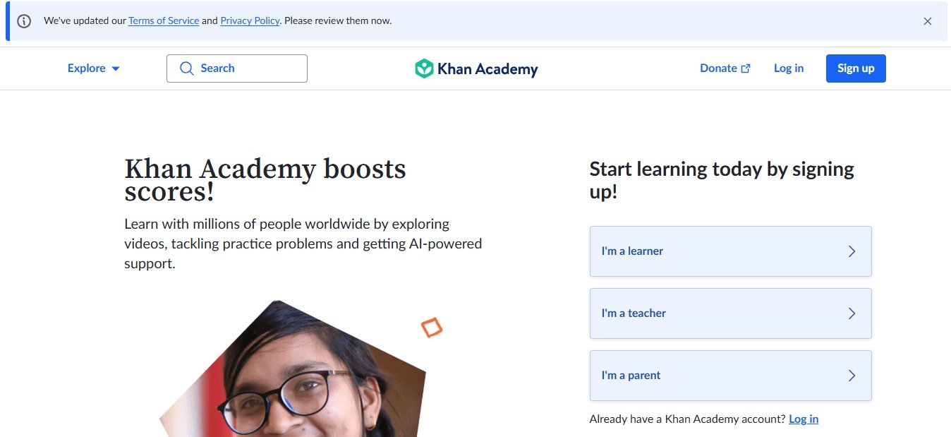 Top Online Learning Platforms (Khan Academy) - ColorWhistle