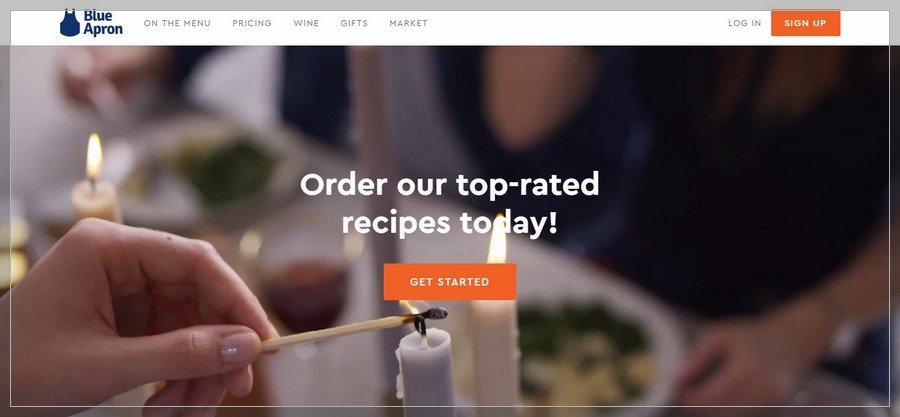 Blue Apron Membership Website Inspiration