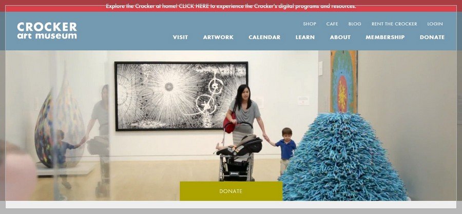 Crocker Art Museum Membership Website Inspiration