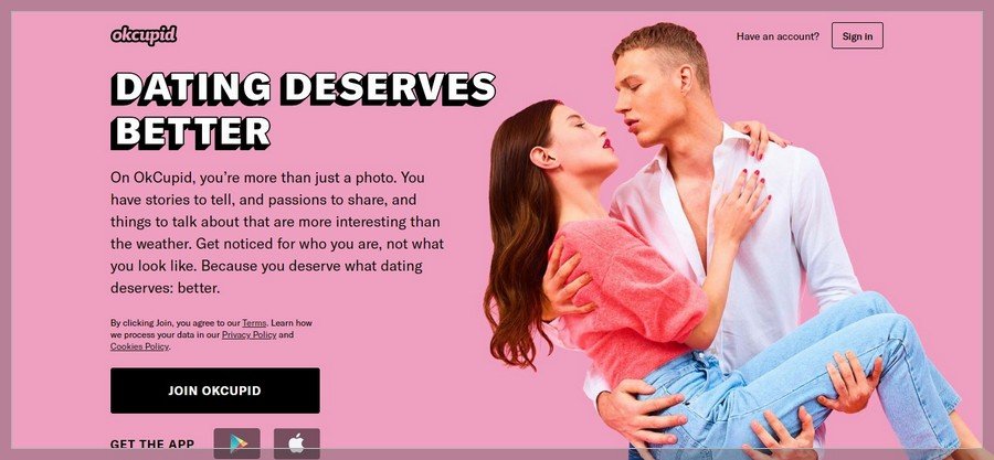 OkCupid Membership Website Inspiration