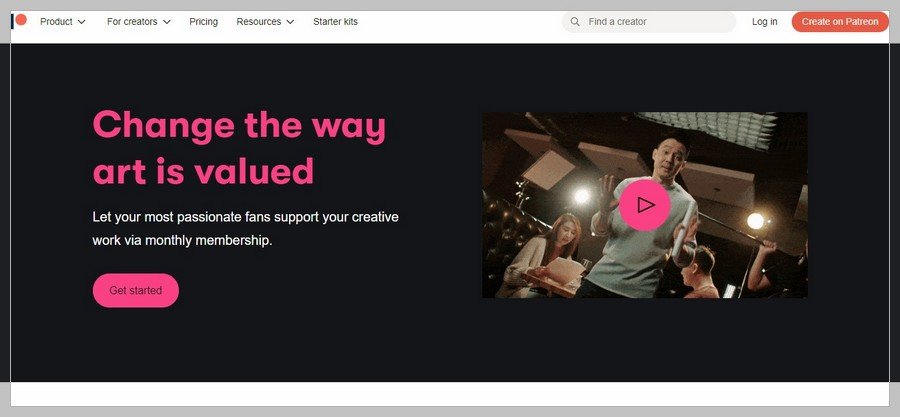 Patreon Membership Website Inspiration