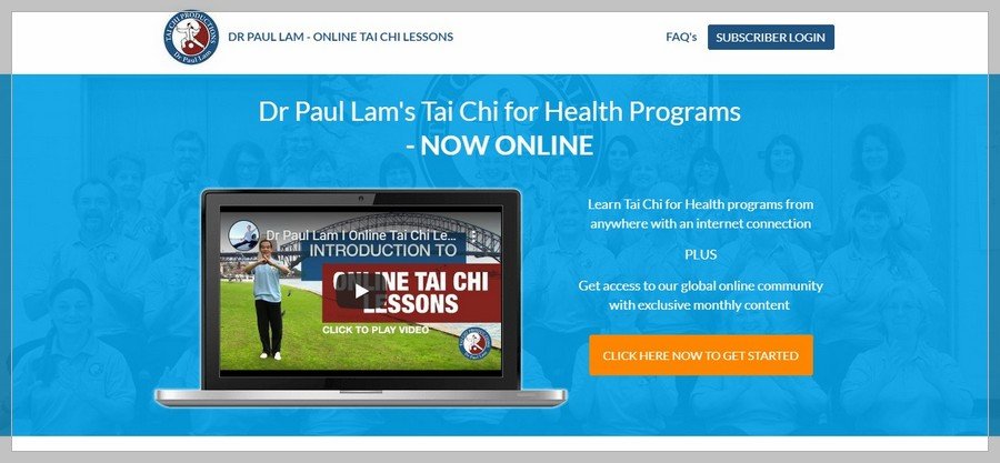 Paul Lam Tai Chi Lessons Membership Website Inspiration