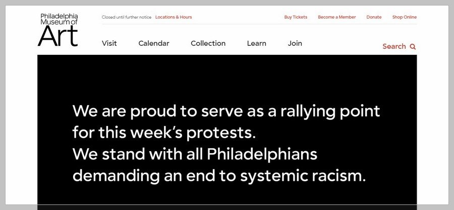 Philadelphia Museum of Art Membership Website Inspiration