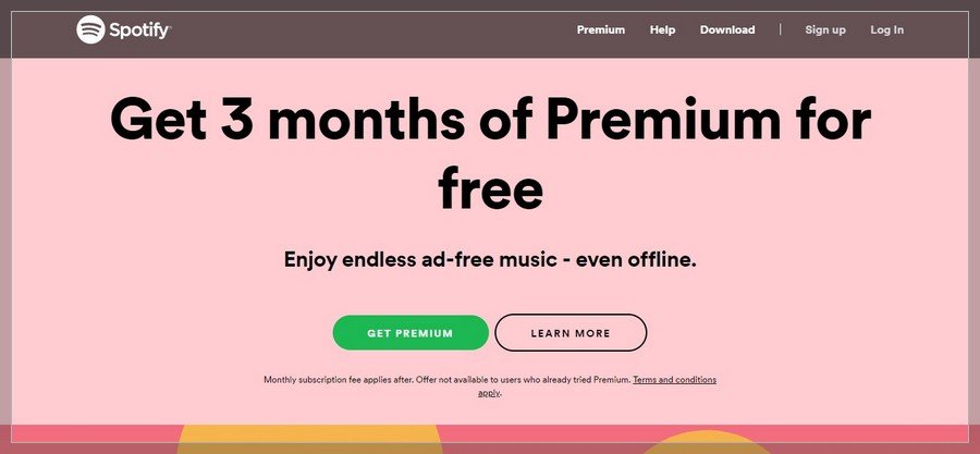Spotify Membership Website Inspiration