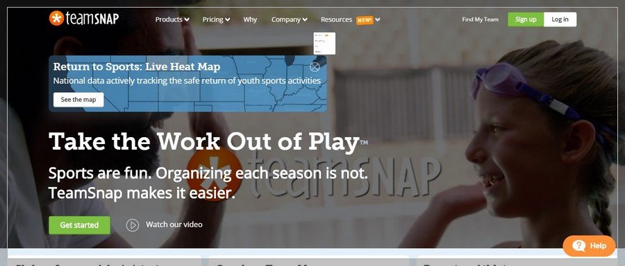 Team Snap Membership Website Inspiration